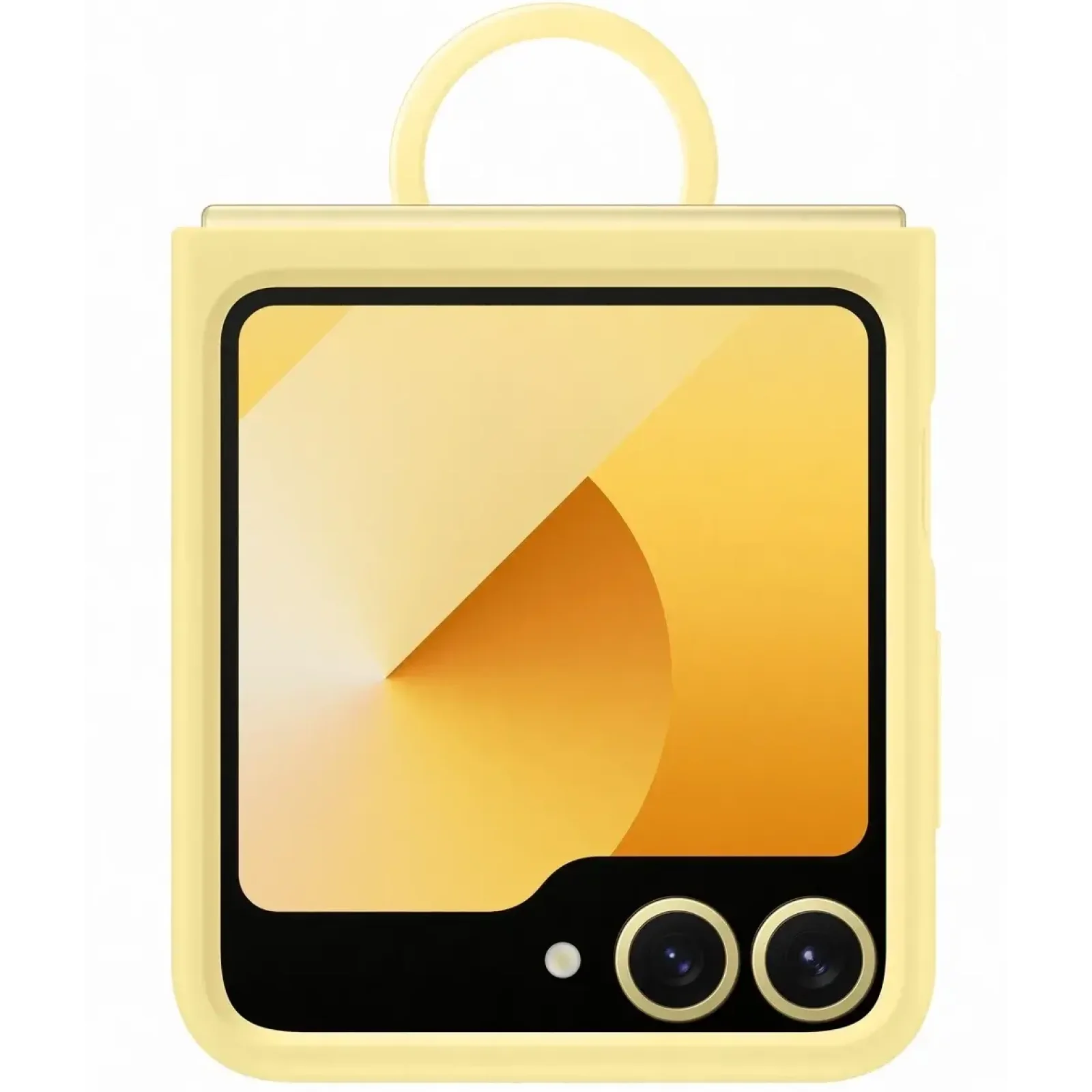 Чехол Samsung Silicone Cover with Ring Yellow для Samsung Galaxy Flip6 (EF-PF741TYEGUA)