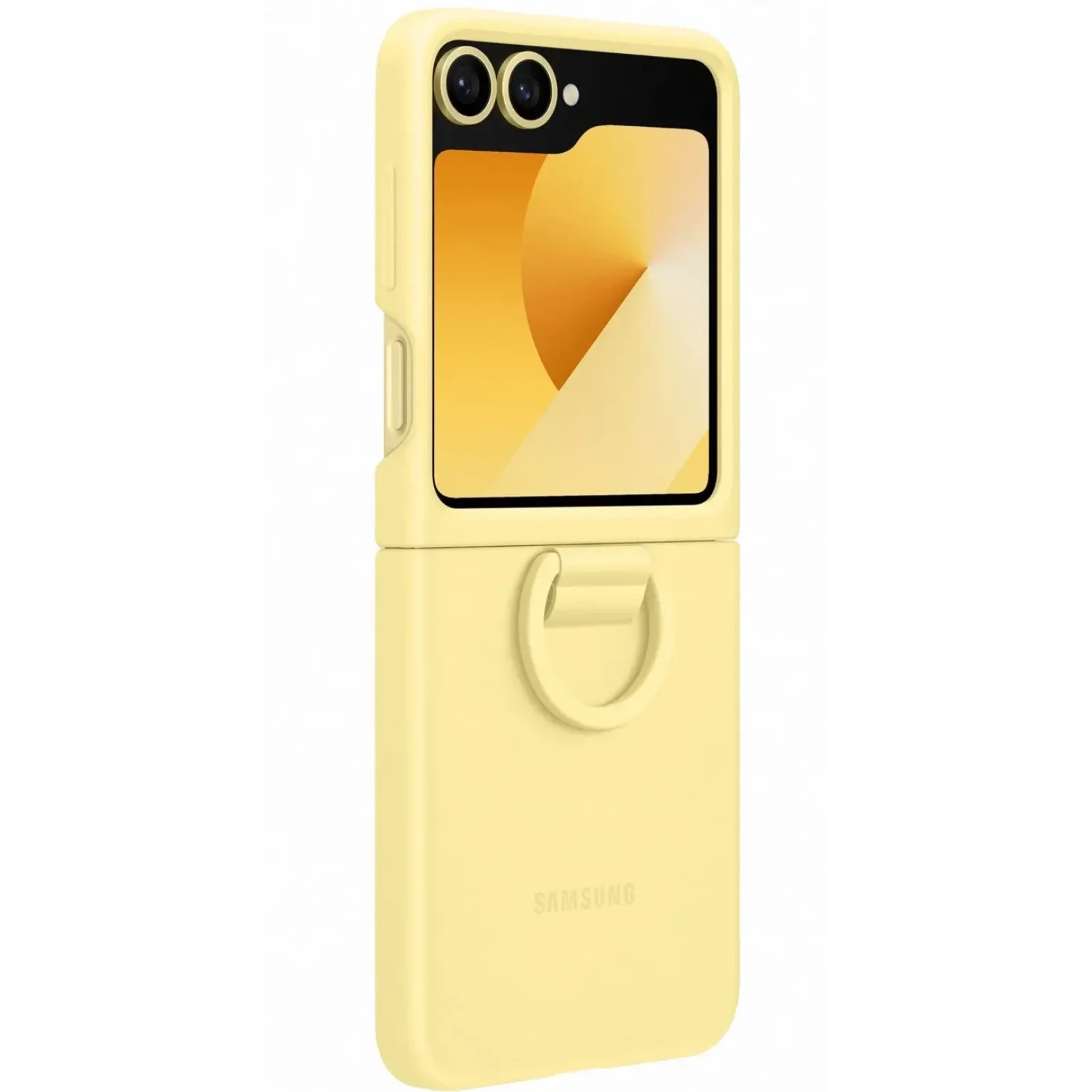 Чехол Samsung Silicone Cover with Ring Yellow для Samsung Galaxy Flip6 (EF-PF741TYEGUA)