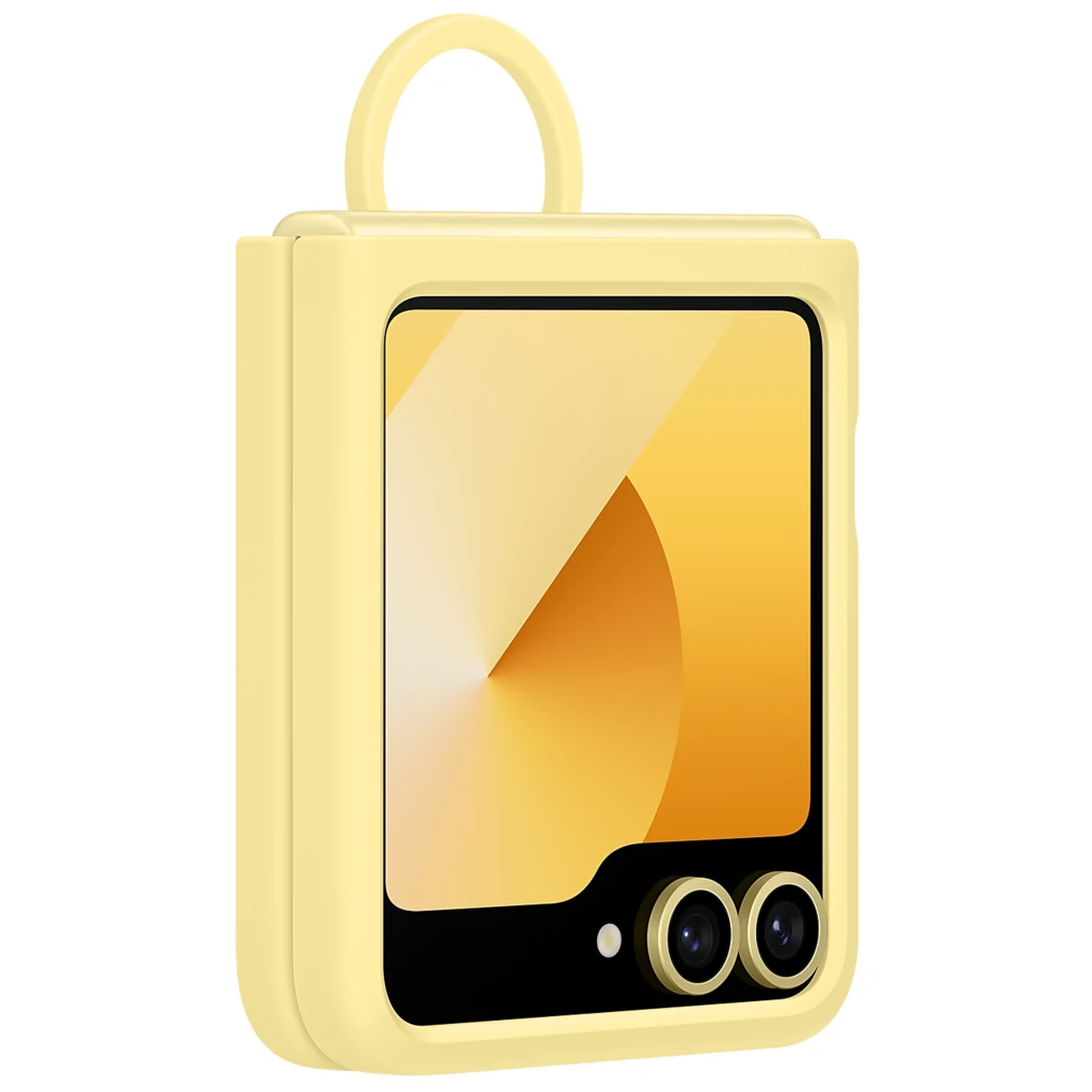 Чехол Samsung Silicone Cover with Ring Yellow для Samsung Galaxy Flip6 (EF-PF741TYEGUA)