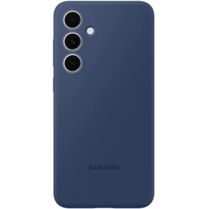 Цвет: Синий - Чехол Samsung Silicone Case Blue для Samsung Galaxy S24 FE SM-S721 (EF-PS721CLEGW)