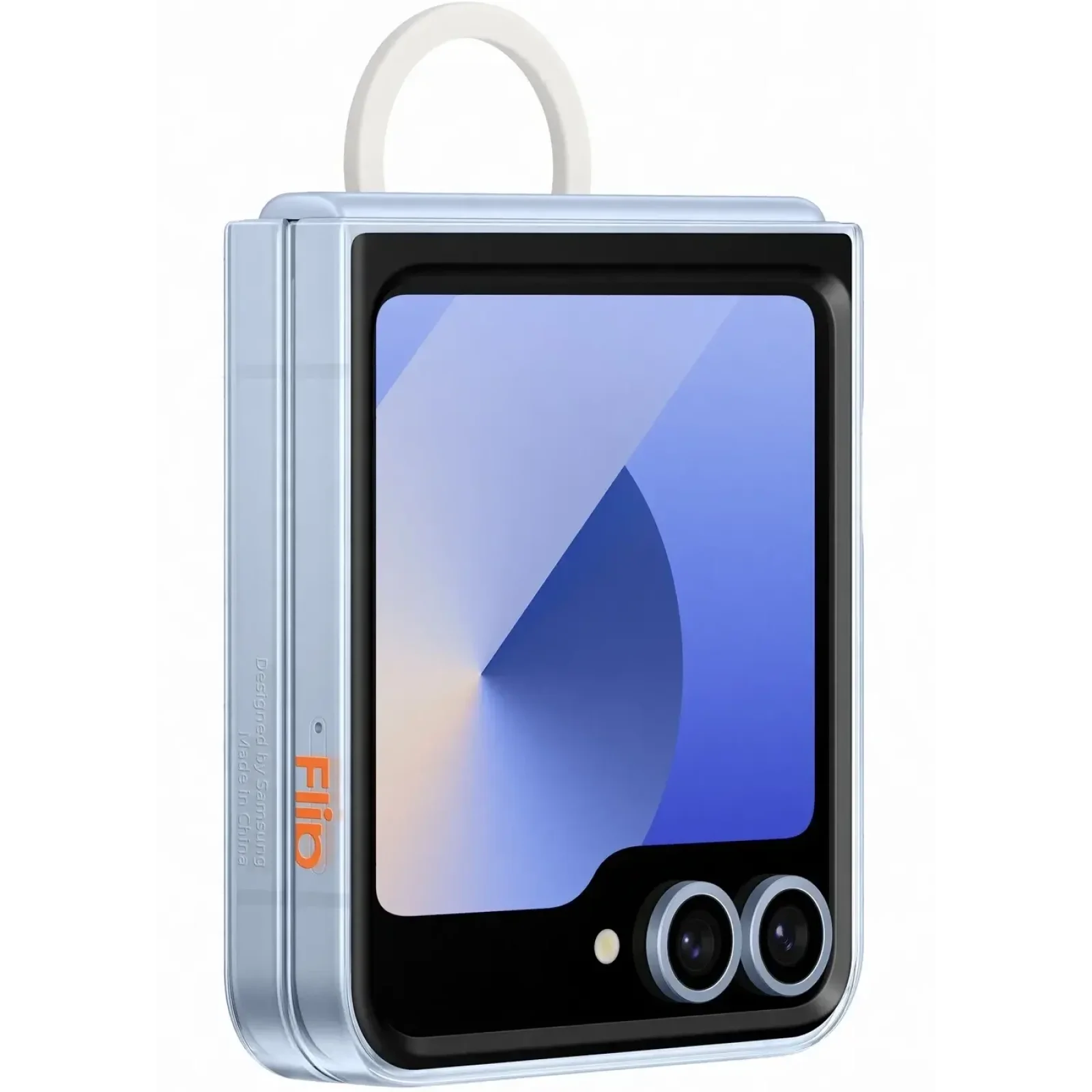 Чехол Samsung Silicone Cover with Ring Transparency для Samsung Galaxy Flip6 (EF-QF741CTEGUA)