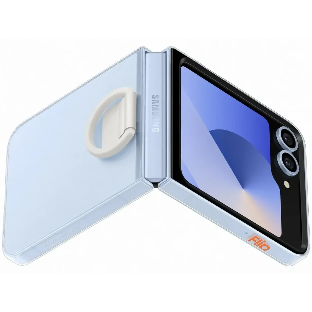 Чехол Samsung Silicone Cover with Ring Transparency для Samsung Galaxy Flip6 (EF-QF741CTEGUA)