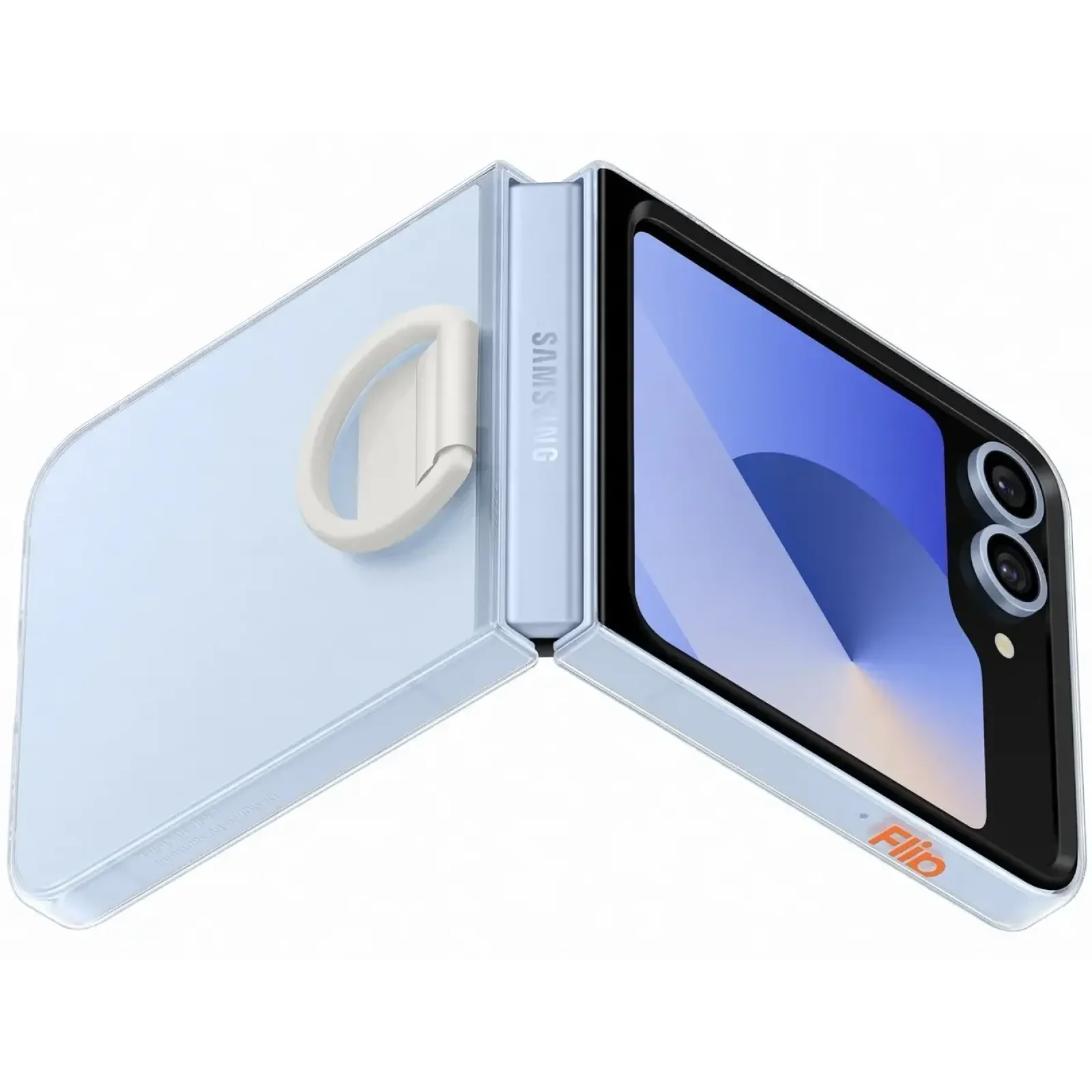 Чехол Samsung Silicone Cover with Ring Transparency для Samsung Galaxy Flip6 (EF-QF741CTEGUA)