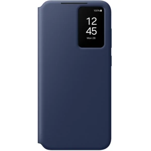 Цвет: Синий - Чехол Samsung Smart View Wallet Case Blue для Samsung Galaxy S24 FE SM-S721 (EF-ZS721CLEGWW)