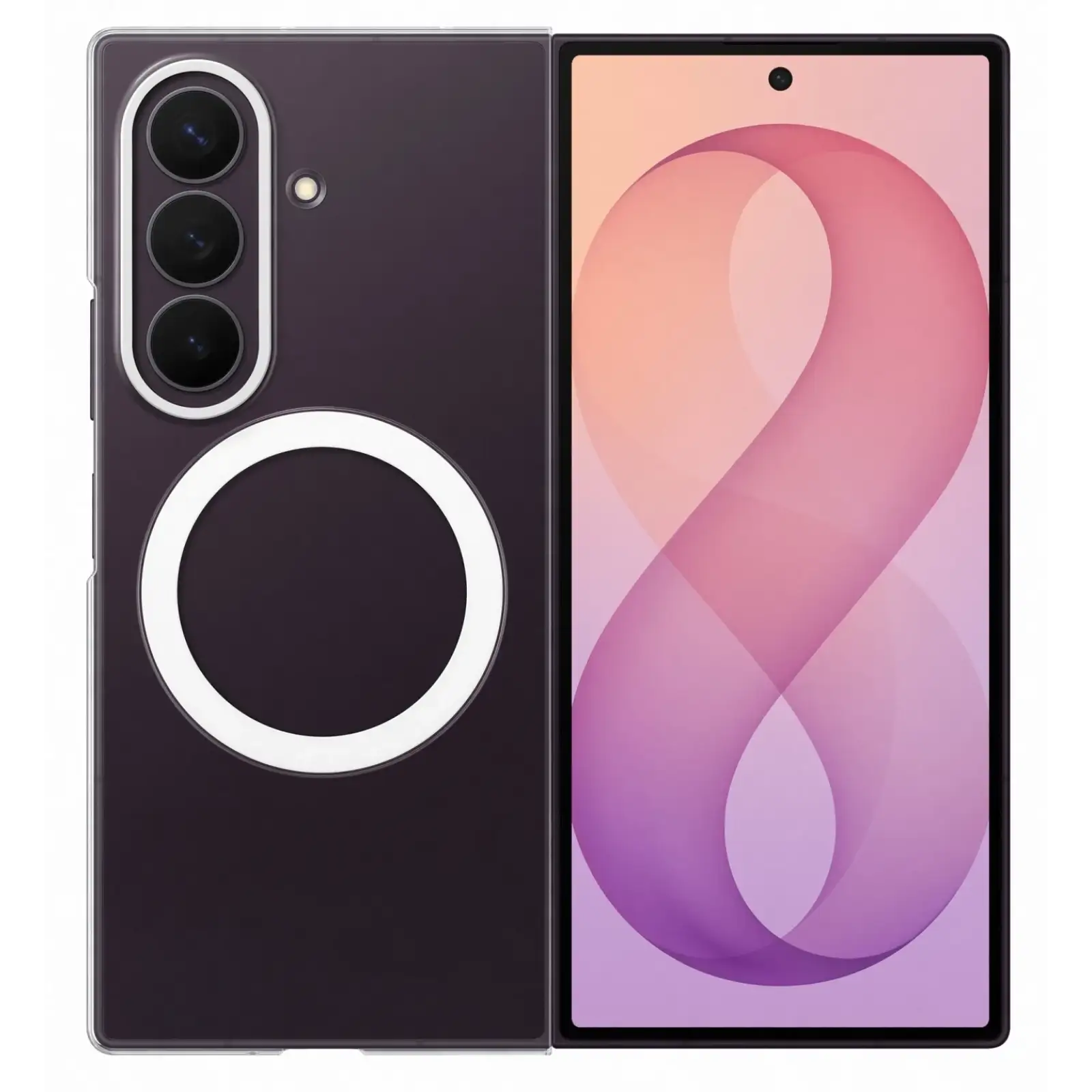 Чохол Samsung Clear Magnet Case для Samsung Galaxy Fold8 Ultra Transparent (EF-CF976CTEGUA)