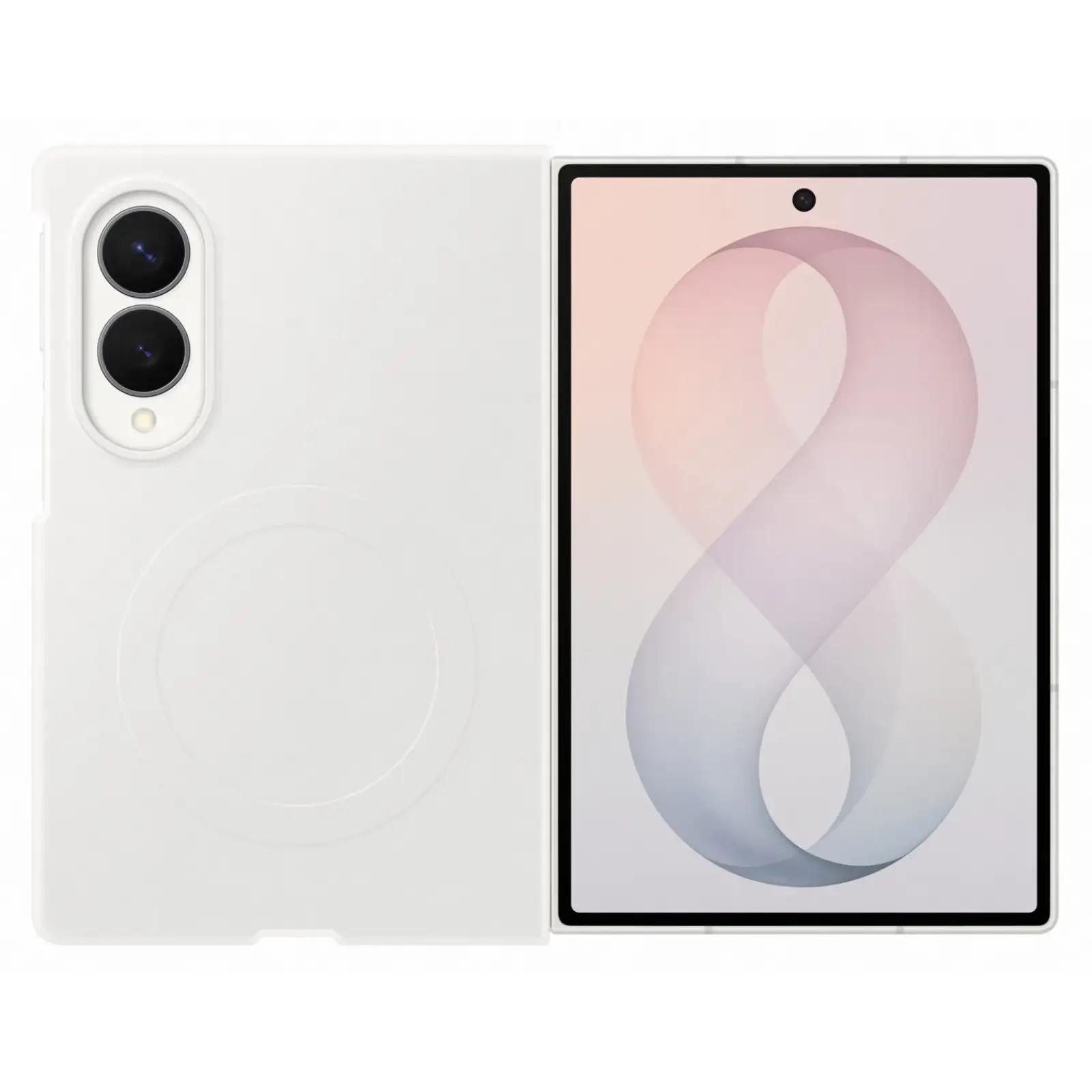 Чохол Samsung Silicone Magnet Case для Samsung Galaxy Fold8 White (EF-EF971CWEGUA)