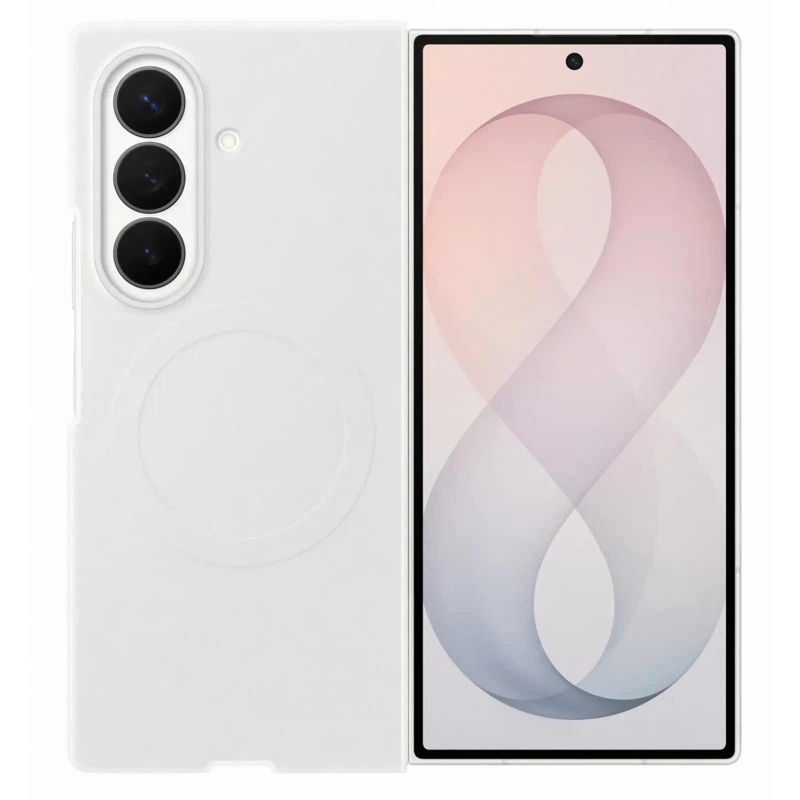 Чохол Samsung Silicone Magnet Case для Samsung Galaxy Fold8 Ultra White (EF-EF976CWEGUA)