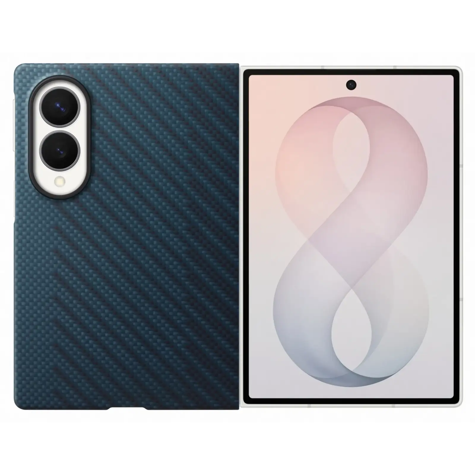 Чохол Samsung Carbon Magnet Case для Samsung Galaxy Fold8 Dark Blue (EF-KF971SNEGUA)