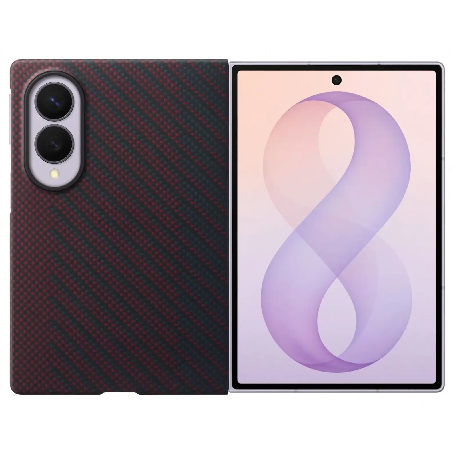 Чохол Samsung Carbon Magnet Case для Samsung Galaxy Fold8 Red (EF-KF971SREGUA)