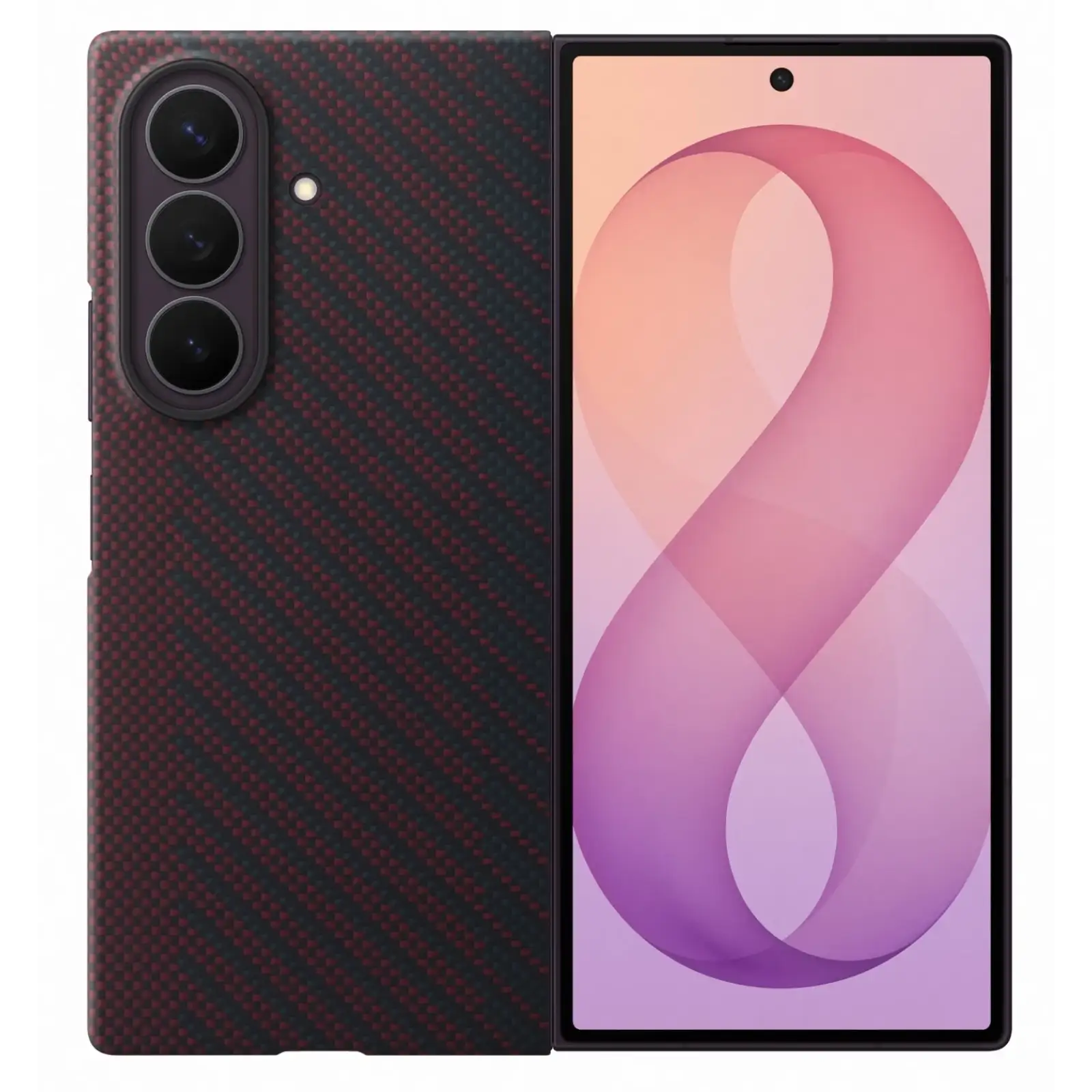 Чохол Samsung Carbon Magnet Case для Samsung Galaxy Fold8 Ultra Red (EF-KF976SREGUA)