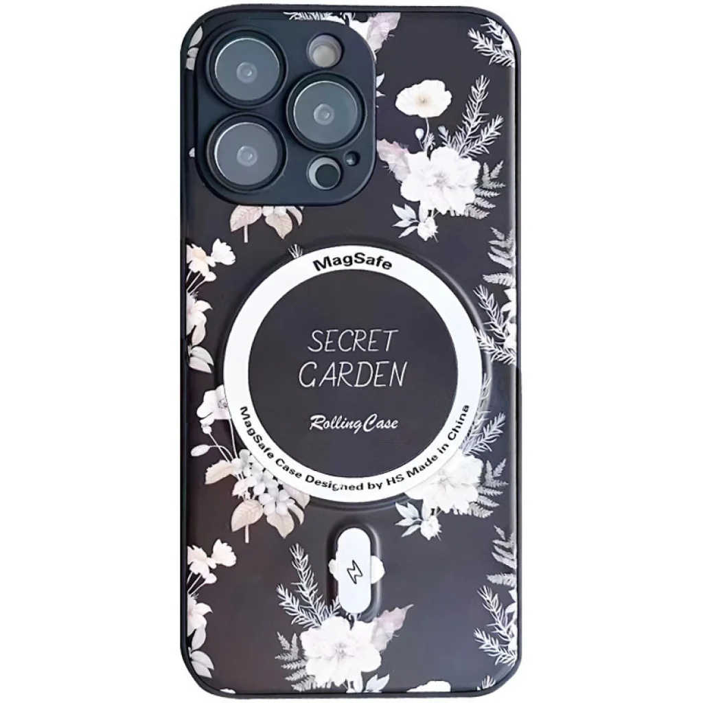 Чохол TPU+PC Secret Garden with MagSafe для Apple iPhone 16 Pro Max Black