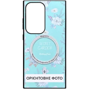 Чохол TPU+PC Soft Secret Garden with MagFit для Samsung Galaxy S25 Ultra Mint