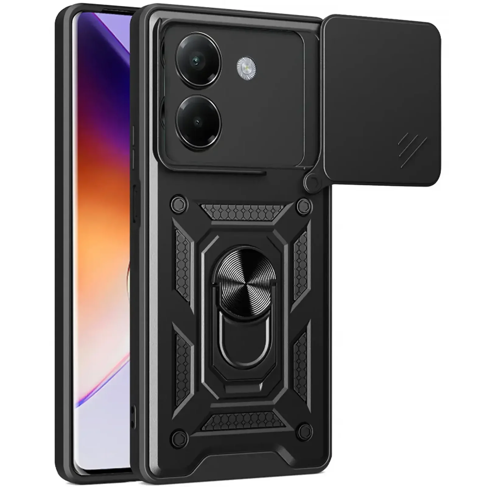 Чехол Ummi Camshield Serge Ring для Xiaomi Poco F7 Black