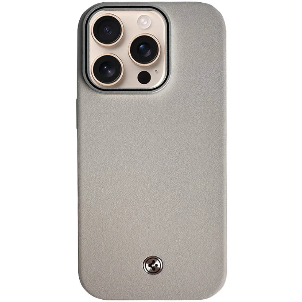 Чохол SGP PC+Leather with MagSafe для Apple iPhone 16 Pro Grey
