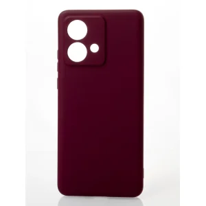 Цвет: Бордовый - Чехол Soft Silicone Case (без лого) для Motorola Edge 40 Neo Bordo