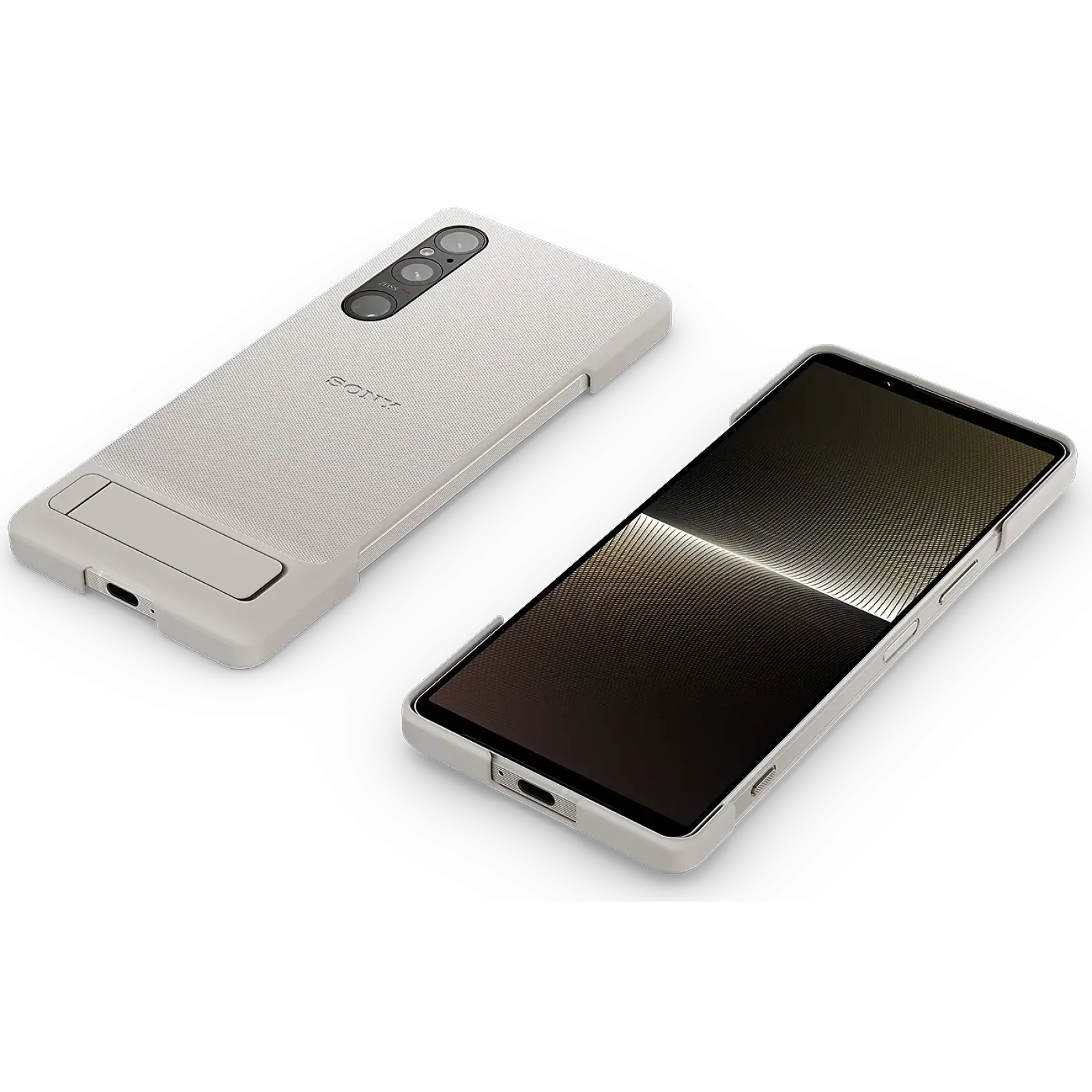 Чехол Sony XQZ-CBEC Style Cover with Stand для Xperia 1 VI Platinum Gray