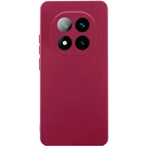 Цвет: Бордовый - Чохол TPU GETMAN Liquid Silk Full Camera для Xiaomi Redmi Note 15 Pro Plus 5G Marsala