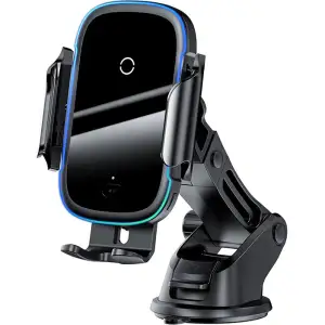 Автотримач Baseus Light Electric 15W Wireless Car Charger Black (WXHW03-01)