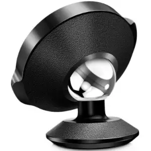 Автодержатель Baseus Small Ears Series Vertical Magnetic Bracket Genuine Leather Black