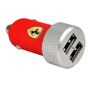 Колір: Червоний - АЗП Ferrari 2-USB Car Charger 2.1A з коннектором Apple 30-pin/Lightning, Red