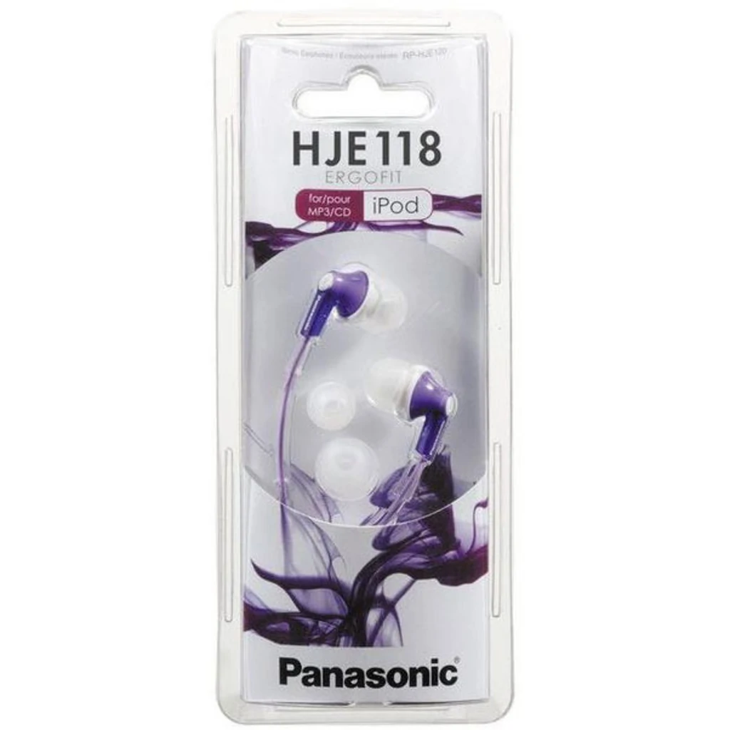 Навушники внутрішнього типу PANASONIC RP-HJE118GU-V Purple
