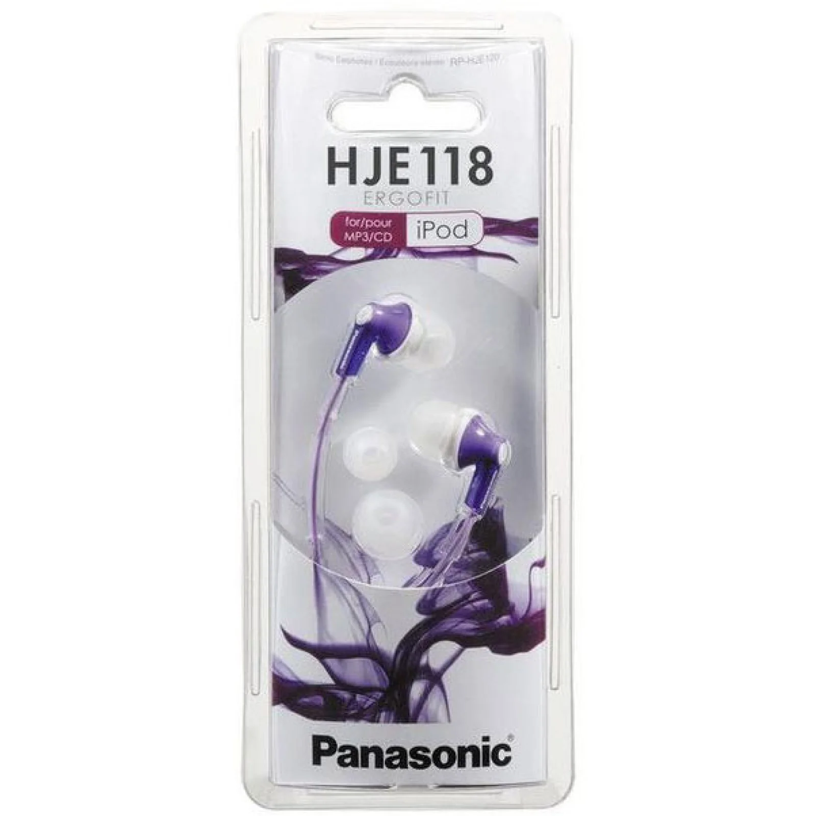 Наушники-вкладыши PANASONIC RP-HJE118GU-V Purple