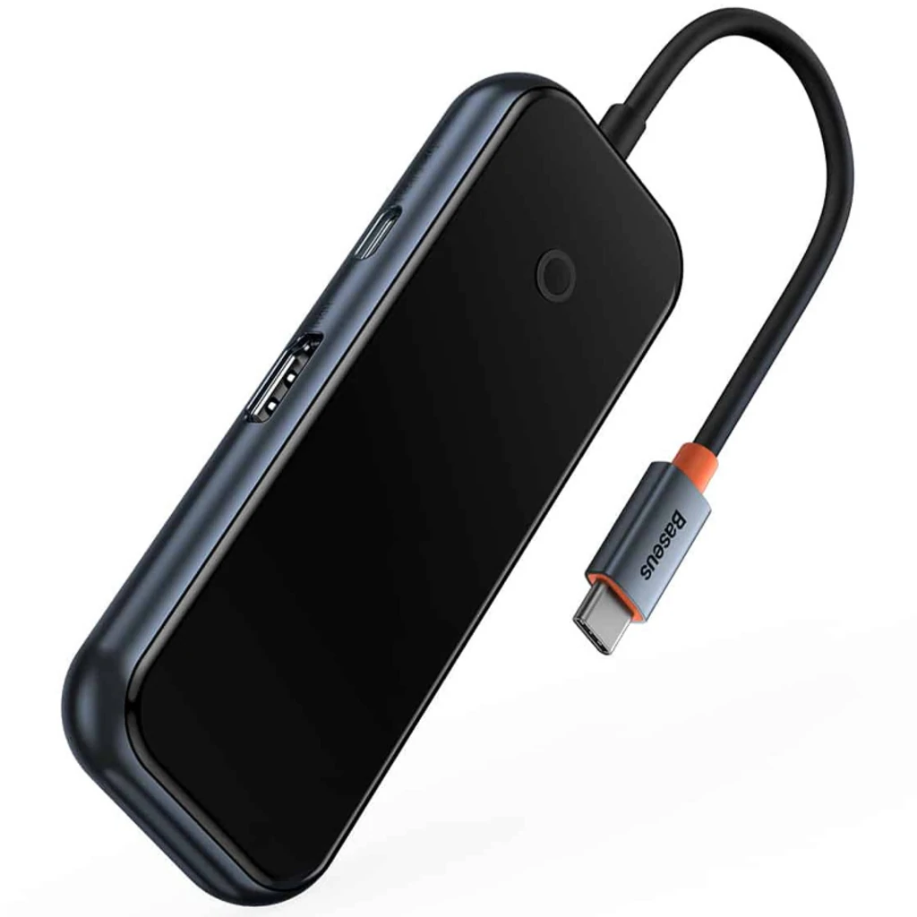 USB-Хаб Baseus Hub AcmeJoy 5-Port Type-C (HDMI, USB3.0, USB2.0, Type-C PD, Data) (WKJZ010213)