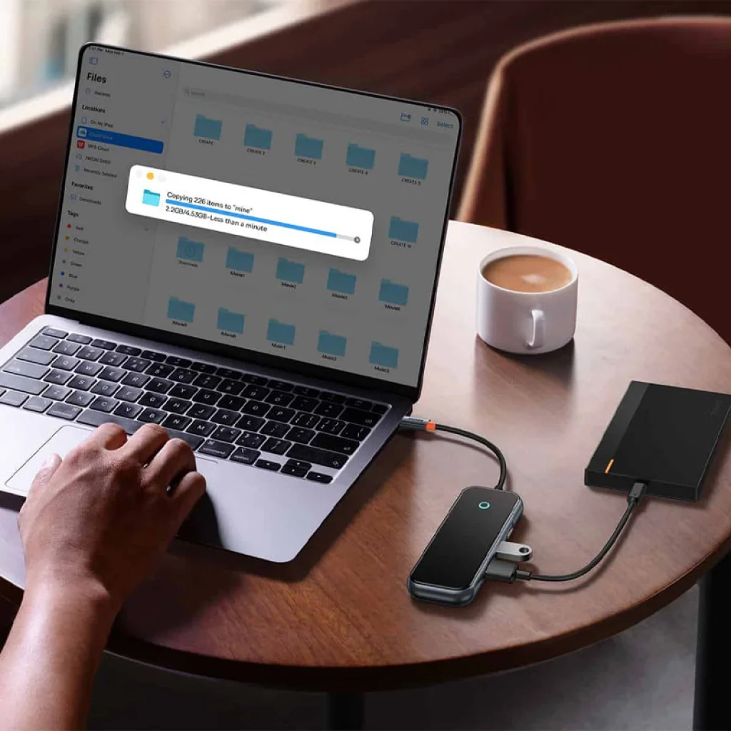 USB-Хаб Baseus Hub AcmeJoy 5-Port Type-C (HDMI, USB3.0, USB2.0, Type-C PD, Data) (WKJZ010213)