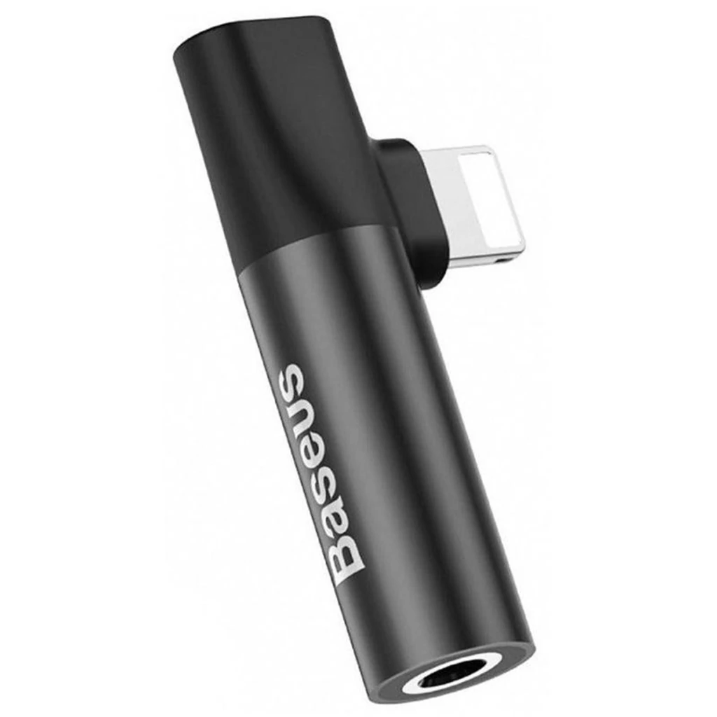Переходник Adapter Baseus L43 Lightning Male to 3.5mm+Lightning Female (CALL43-01)