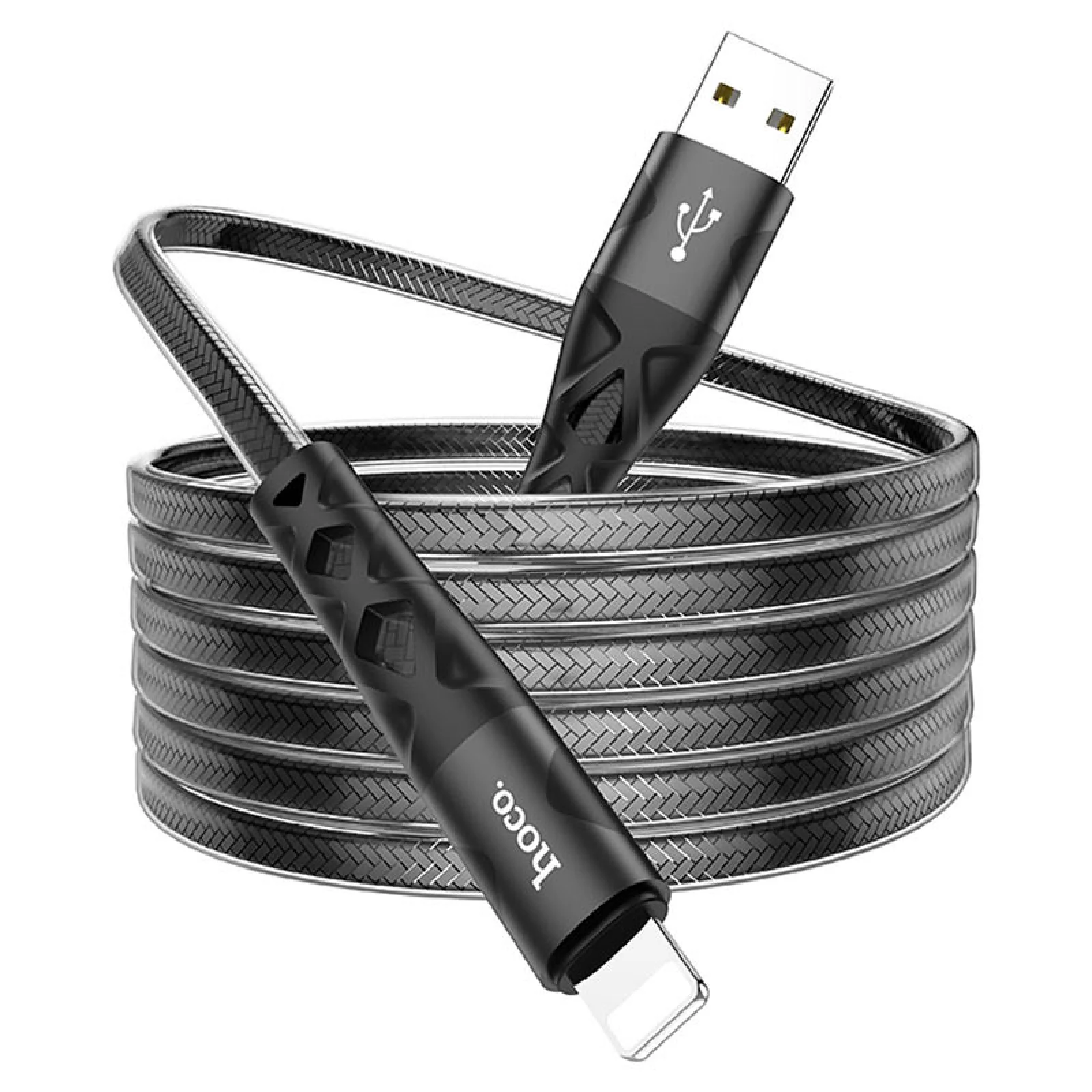 Кабель Hoco U105 Treasure USB to Lightning 1.2m Black