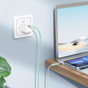 Кабель Hoco U111 Transparent Discovery 60W Type-C to Type-C 1.2m Gray