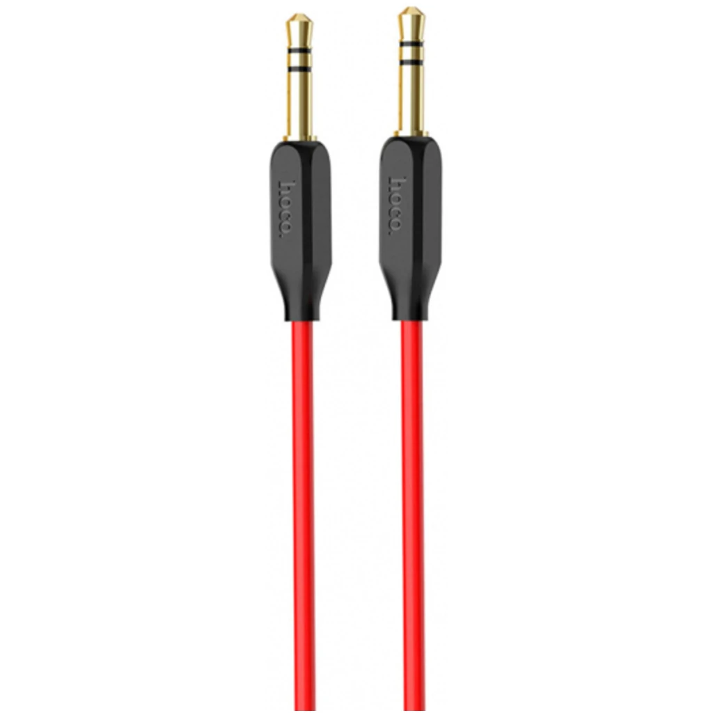 Аудио кабель Aux Hoco UPA11 (3,5-3,5 / Jack-Jack) (1m) Red
