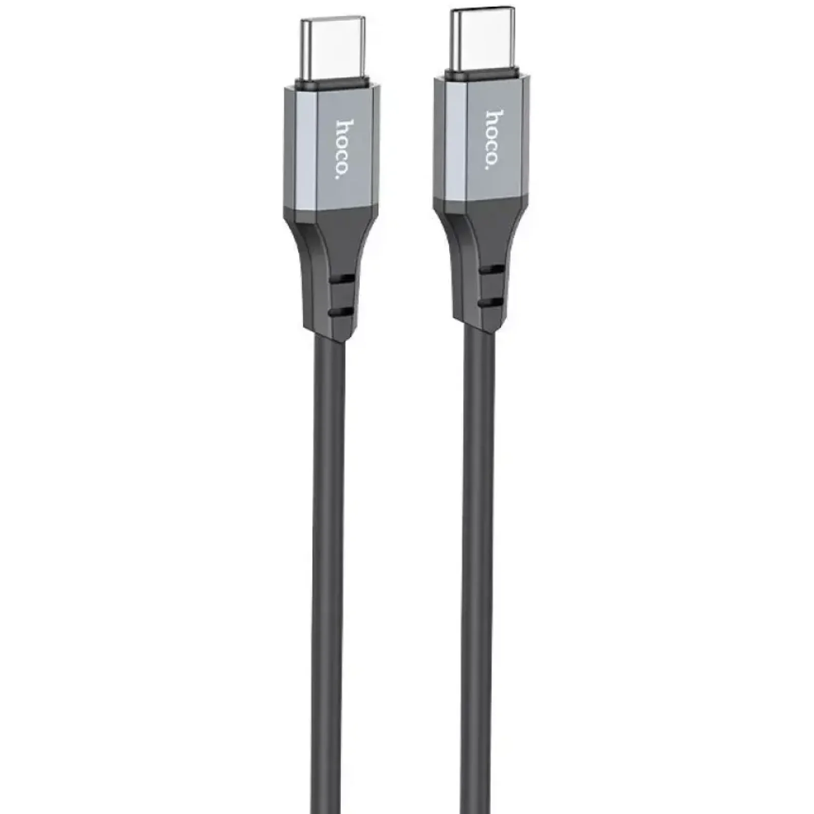 Кабель Hoco X86 Spear Silicone Type-C to Type-C 60W 1m Black