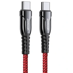 Цвет: Красный - Кабель Joyroom S-1230K1 Type-C to Type-C 60W 1.2m Red