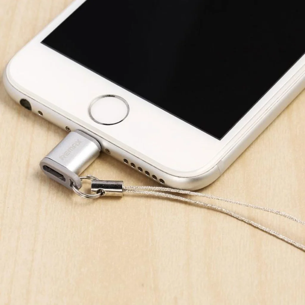 Переходник Remax RA-USB2 iPhone to microUSB Silver