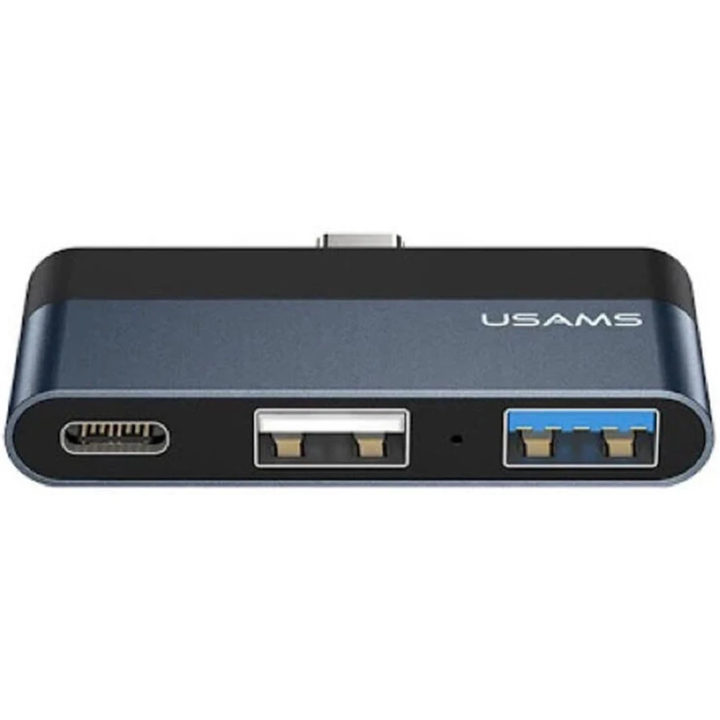 USB-Хаб Usams US-SJ490 Type-C Mini Hub 2USB+Type-C