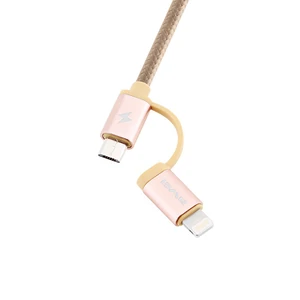 Кабель USB Cable Awei CL-930 2in1 iPhone 5/MicroUSB 1m Gold