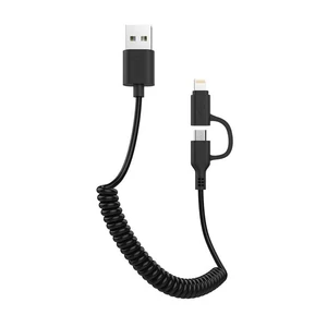 Кабель Awei Cl-53 2in1 (lightning+micro) 1m Black