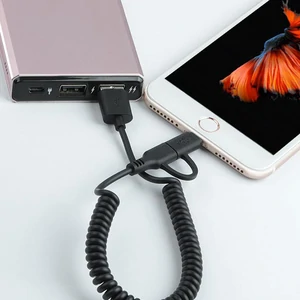 Кабель Awei Cl-53 2in1 (lightning + micro) 1m Black