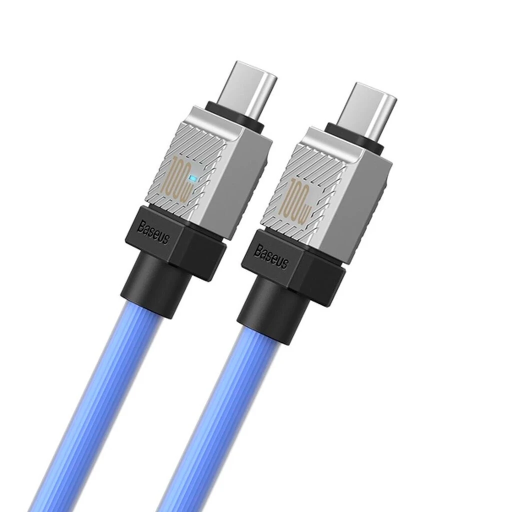 Кабель Baseus CoolPlay Series Type-C to Type-C 100W (1m) (CAKW000203) Blue