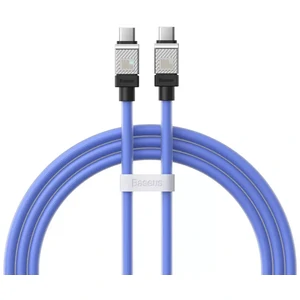 Кабель Baseus CoolPlay Series Type-C to Type-C 100W (1m) (CAKW000203) Blue