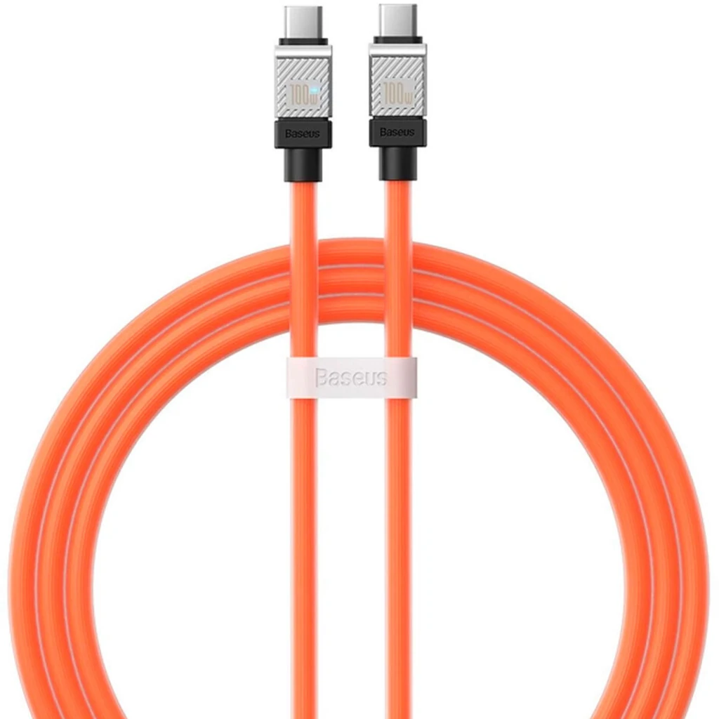 Кабель Baseus CoolPlay Series Type-C to Type-C 100W (1m) (CAKW000207) Orange