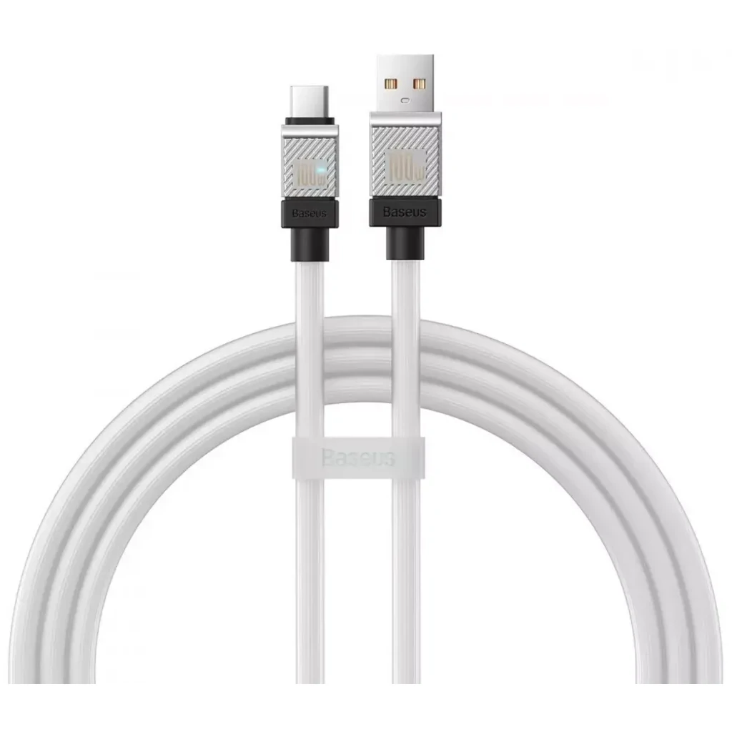 Кабель Baseus CoolPlay Series Type-C 100W (1m) (CAKW000602) White