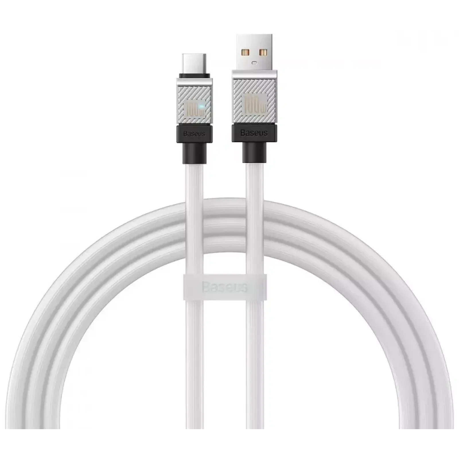 Кабель Baseus CoolPlay Series Type-C 100W (1m) (CAKW000602) White