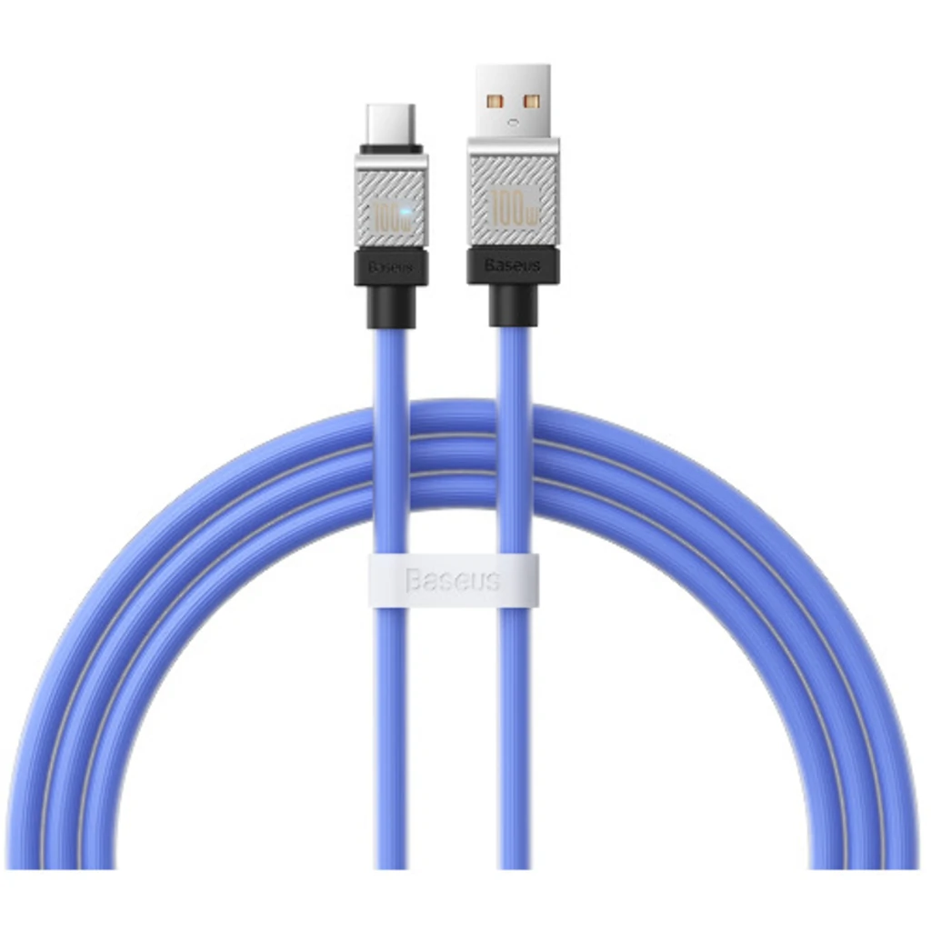 Кабель Baseus CoolPlay Series Type-C 100W (1m) (CAKW000603) Blue