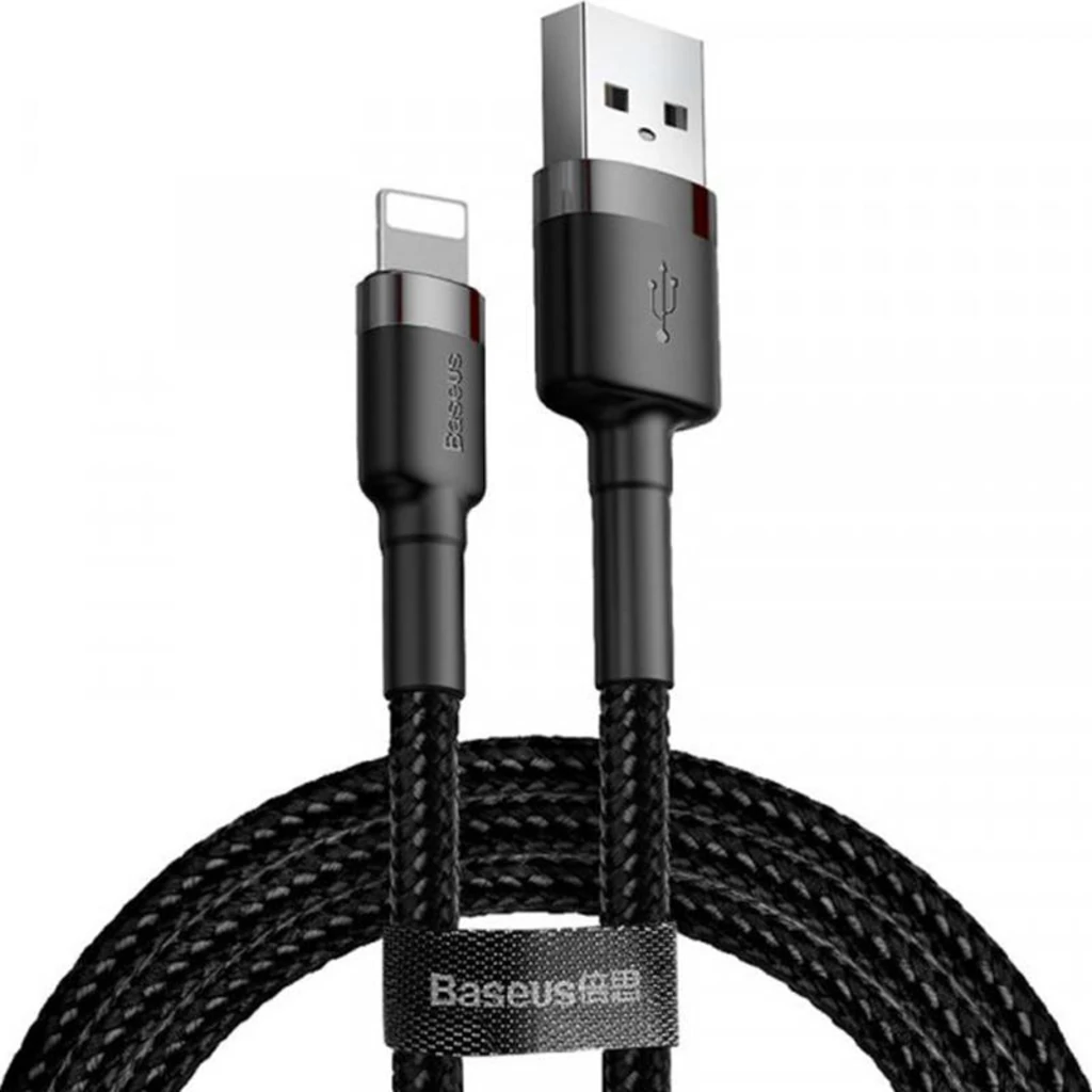 Кабель Baseus Cafule USB Cable Lightning (CALKLF-CG1) 2m Black