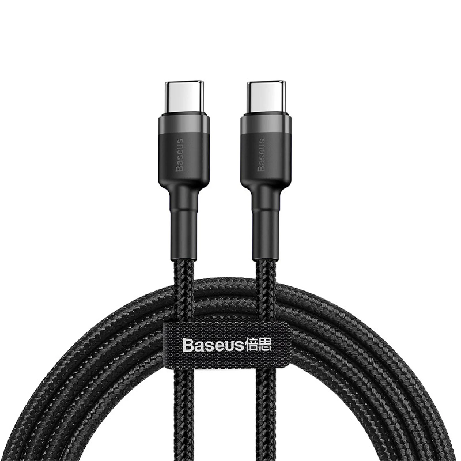 Кабель Baseus Cafule Type-C to Type-C PD 2.0 60W (CATKLF-GG1) 1m Black