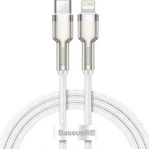 Кабель Baseus Cafule Metal Type-C to Lightning PD 20W (CATLJK-A02) 1m White