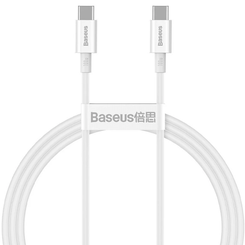 Кабель Baseus Superior Series Fast Charging Type-C to Type-C PD 100W (CATYS-B01) 1m White