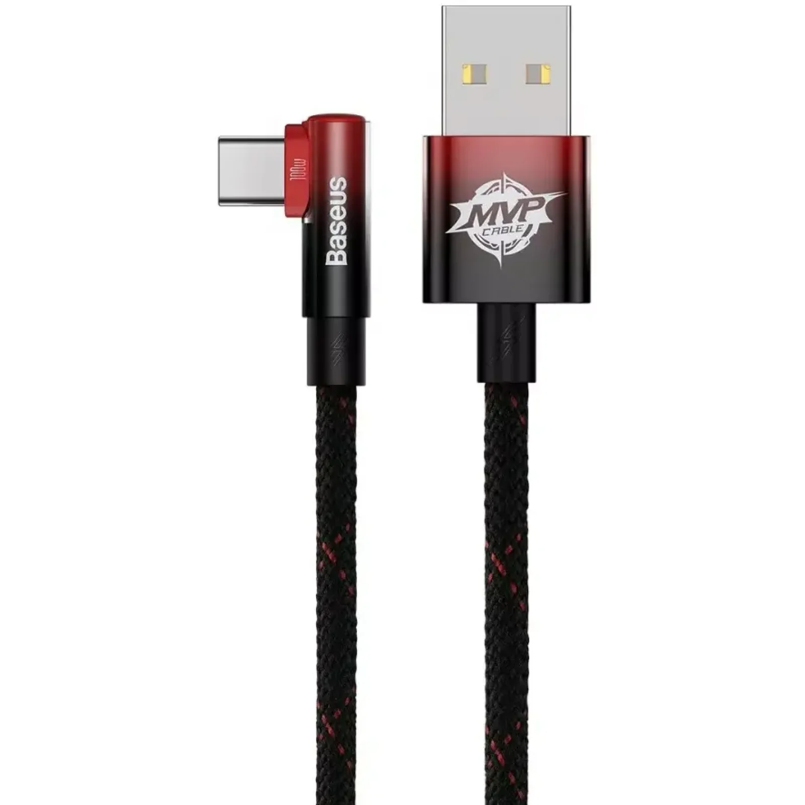 Кабель Baseus MVP 2 Elbow-shaped Type-C 100W (CAVP000420) 1m Black/Red